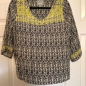 Maeve embroidered top: Anthropologie